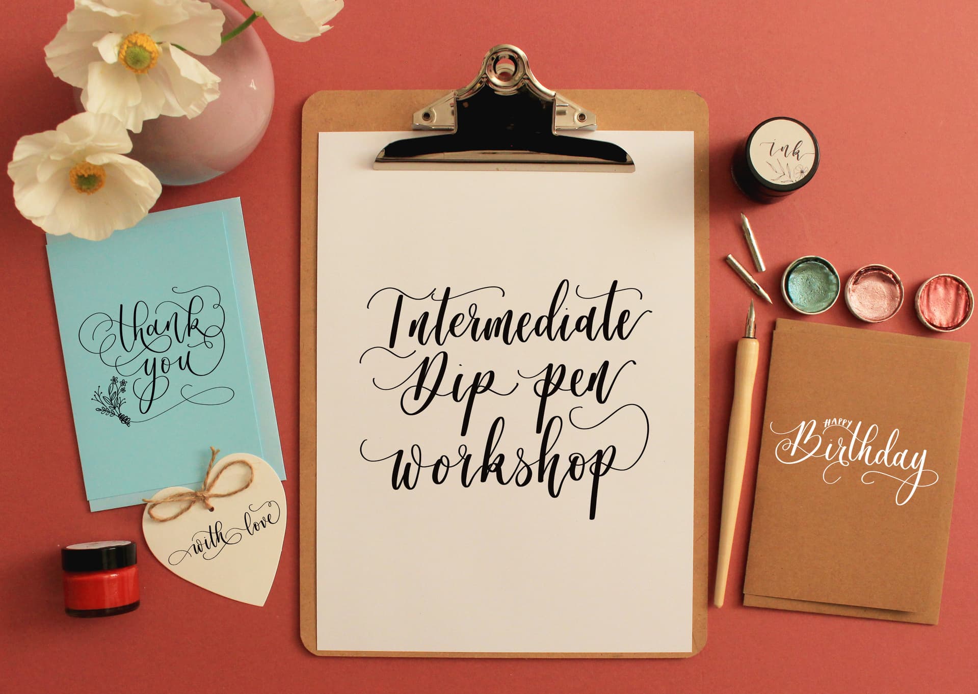 Intermediate Dip Pen Calligraphy Workshop