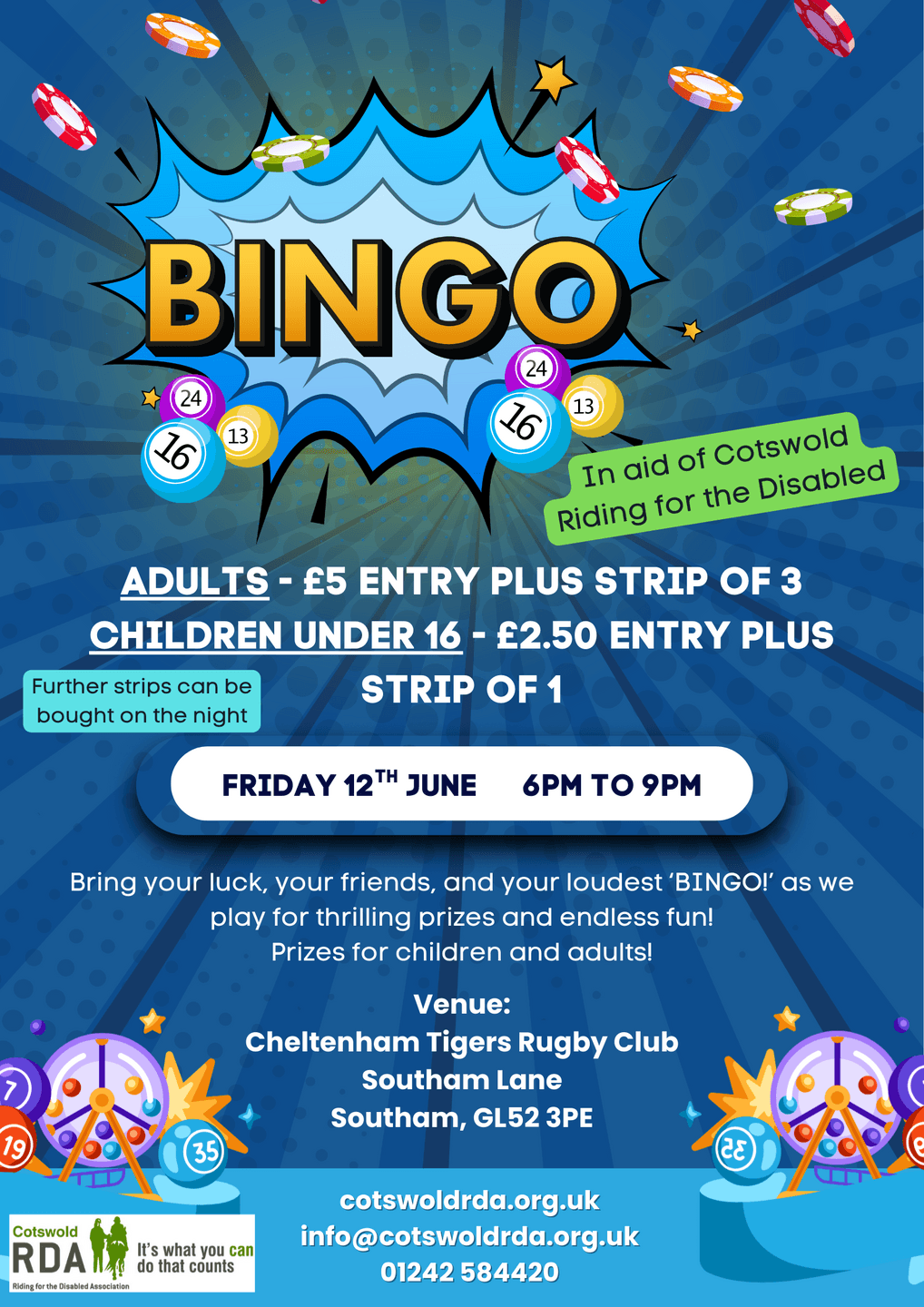 Bingo Night in aid of Cotswold RDA