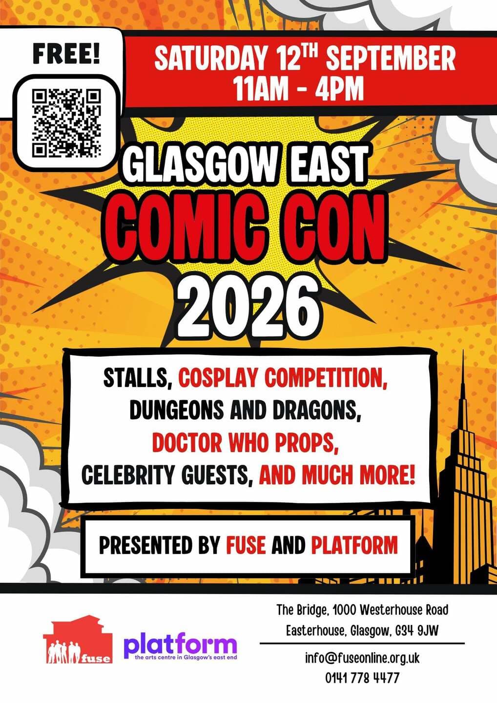 Glasgow East Comicon featuring Frank Quietly