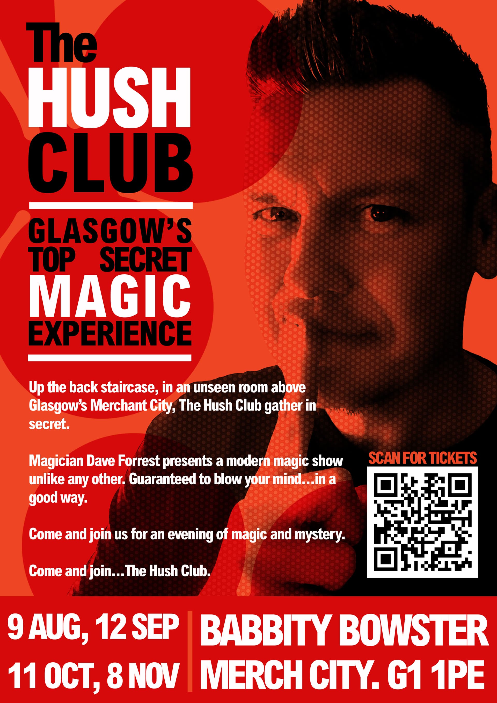 The Hush Club - Glasgow's Top Secret Magic Experience
