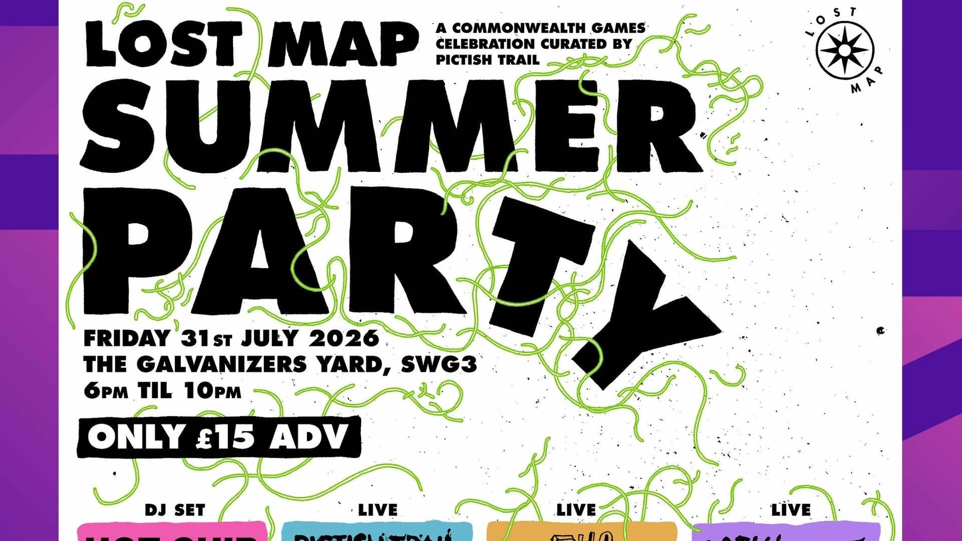 Lost Map Summer Party: Hot Chip, Pictish Trail, The Bug Club