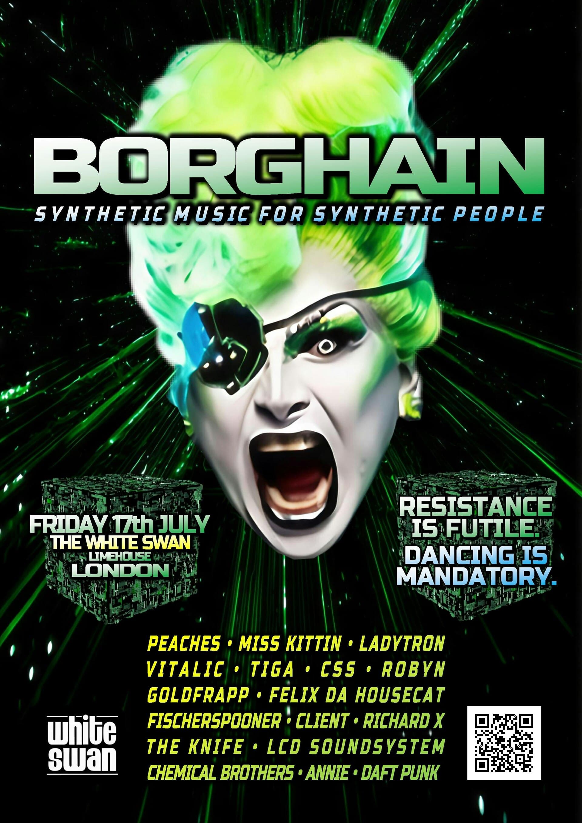 BORGHAIN: electroclash + synthpop + dark disco (Manchester)