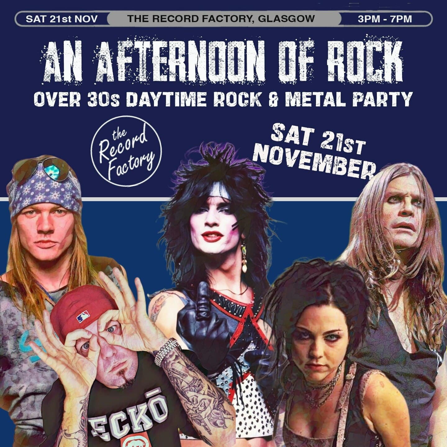Afternoon Of Rock: Glasgow (over 30s Only) 3pm-7pm