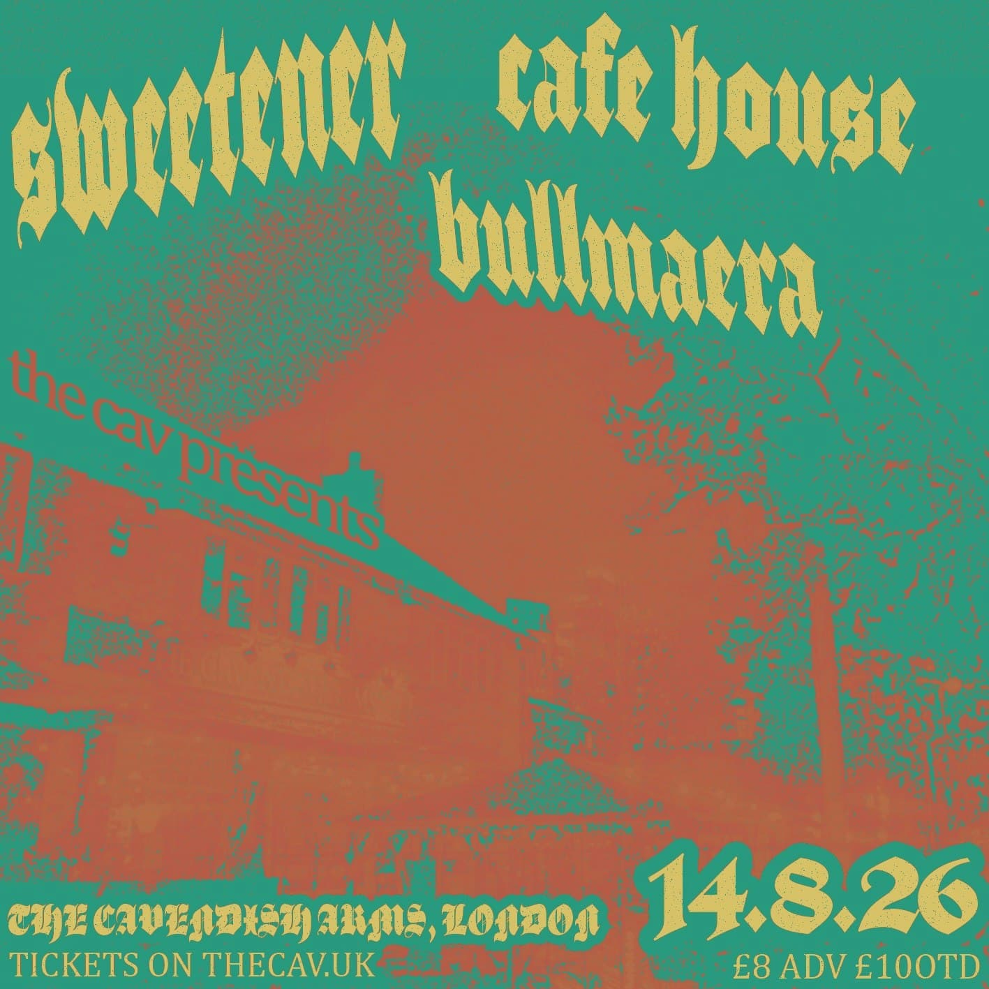 Sweetener, Cafe House, Bullmaera
