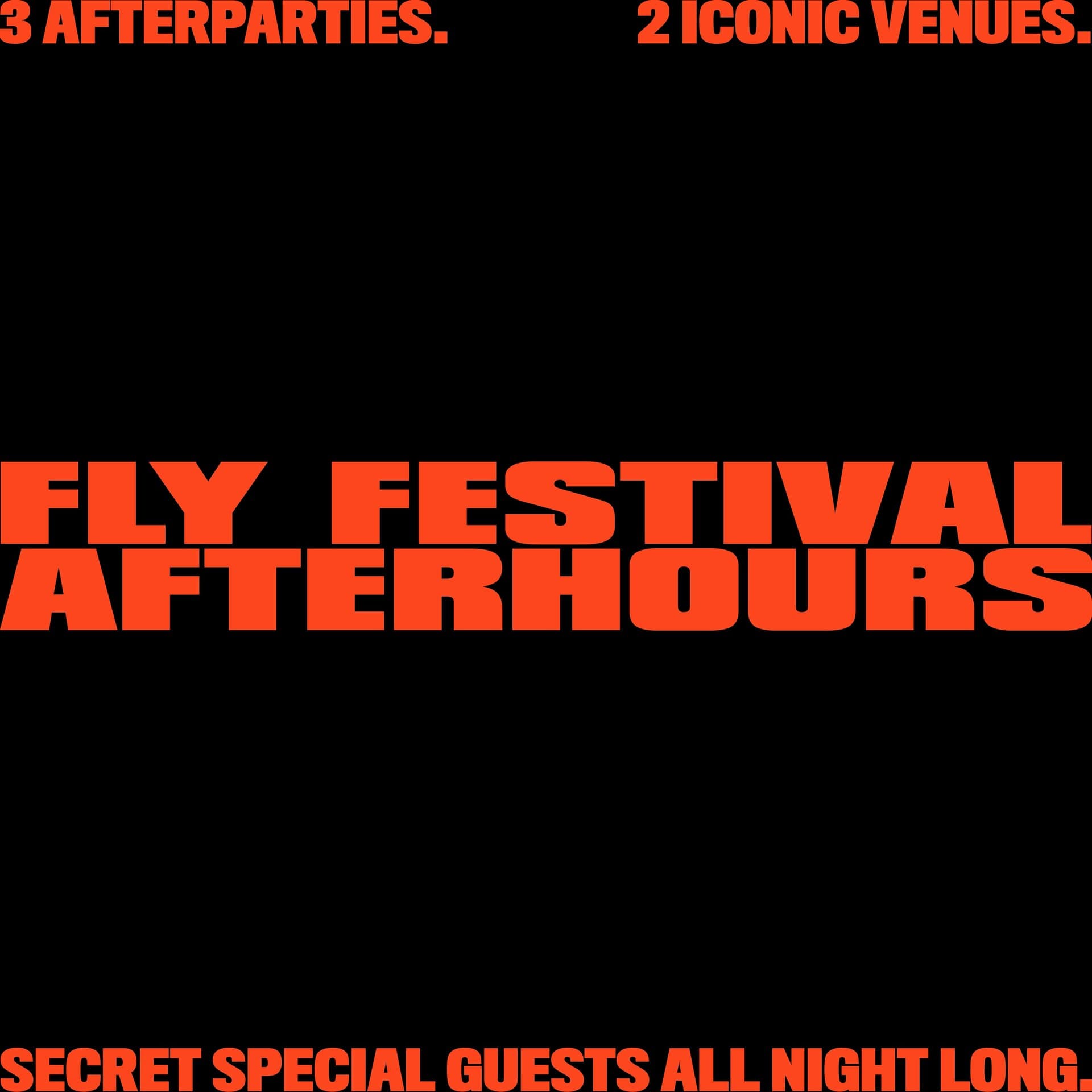 Fly Festival Afters // Friday // Sub Club