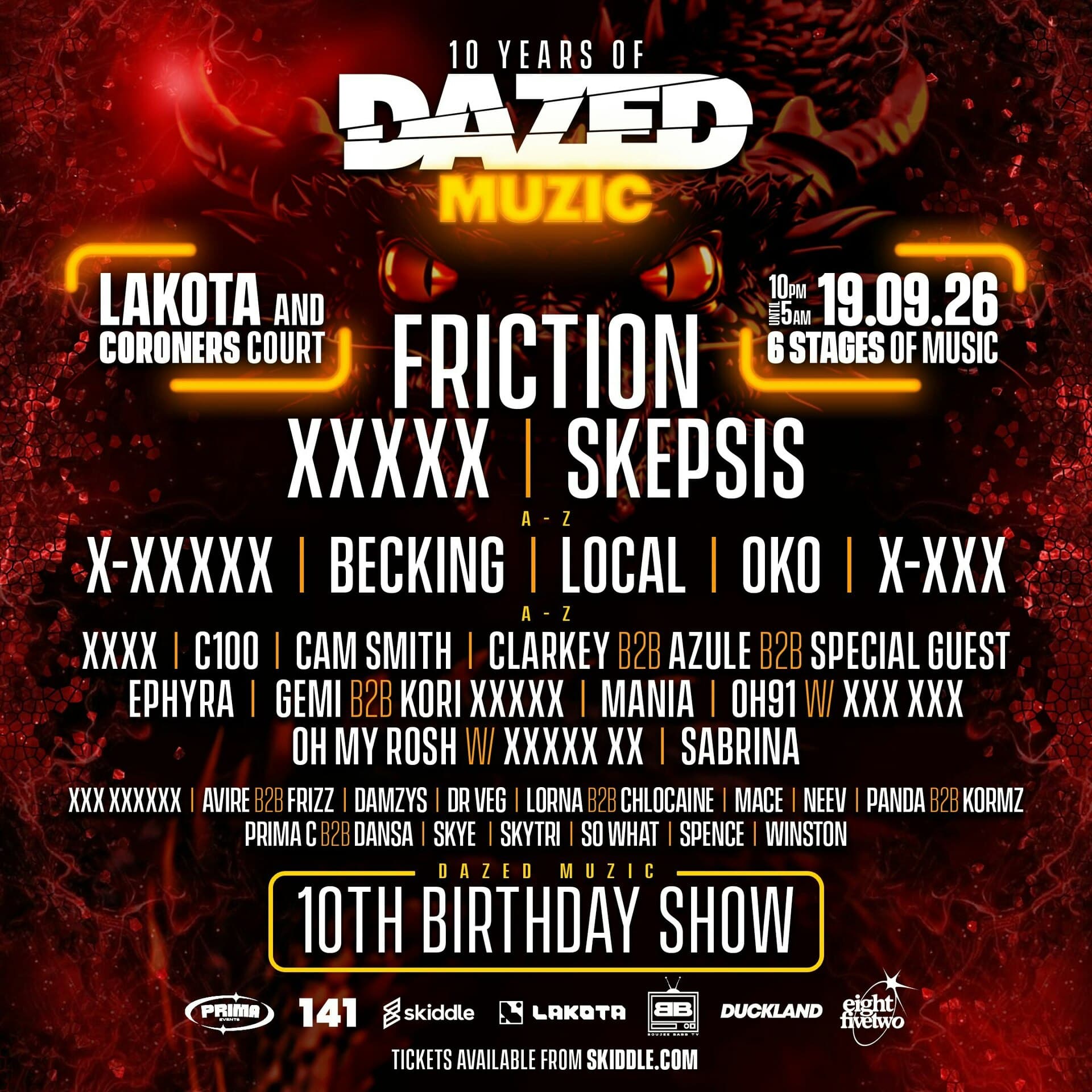 Dazed Muzic 10th Birthday ft Friction