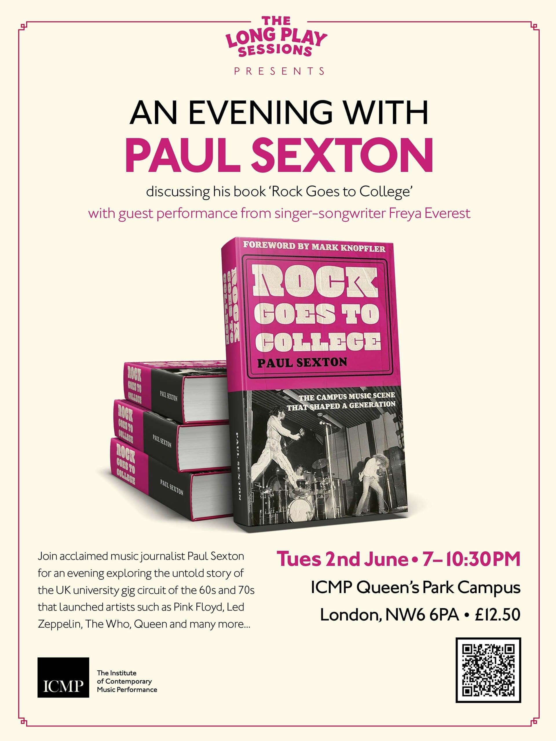 The Long Play Sessions: Paul Sexton With Rock Goes To College