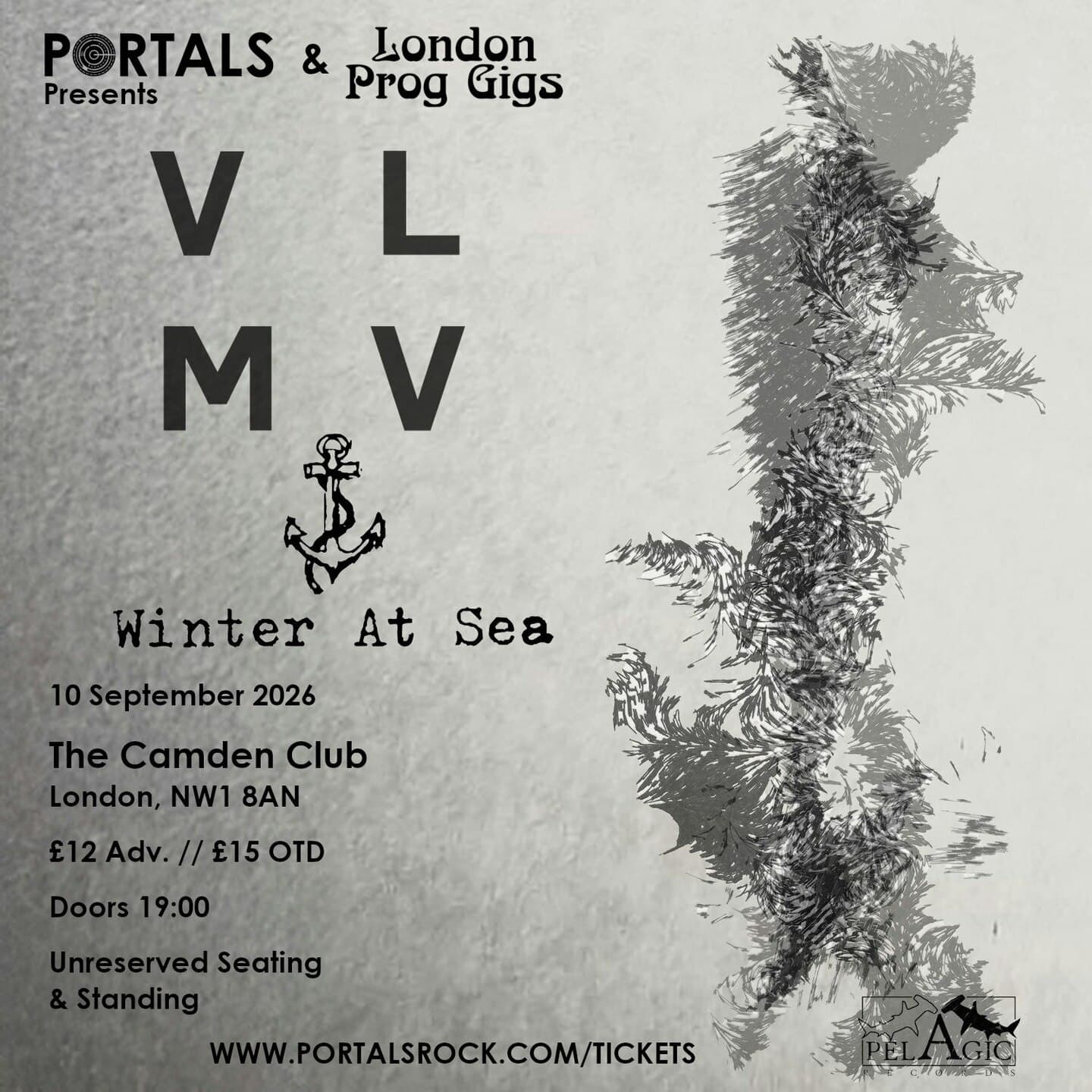 Portals & London Prog Gigs Present: Vlmv, Winter At Sea