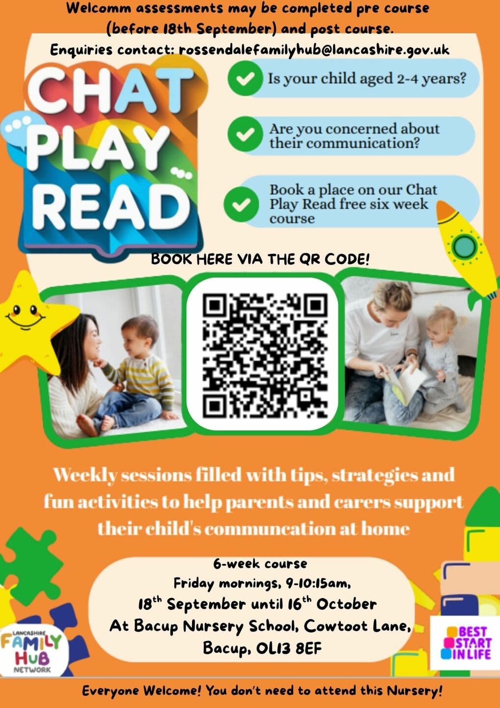 Chat, Play & Read plus Welcomm