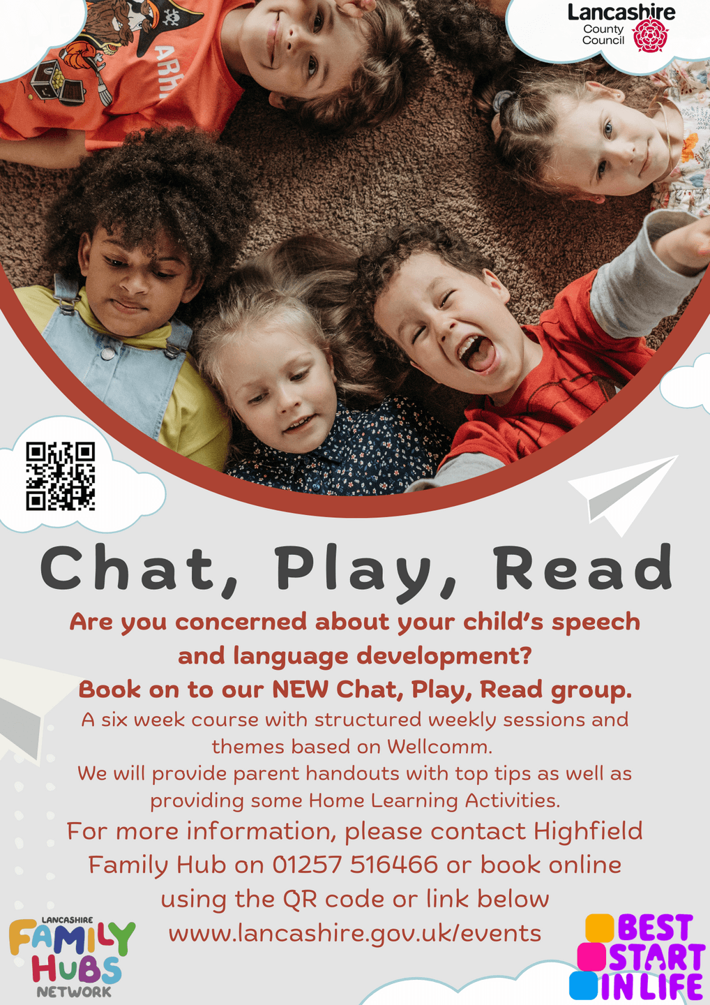 WELLCOMM Chat Play Read @ Highfield Family Hub 22nd (assessments) first session - 2nd