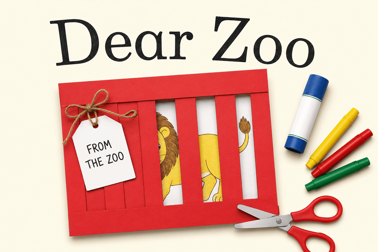Under 5s Dear Zoo Surprise Picture Craft