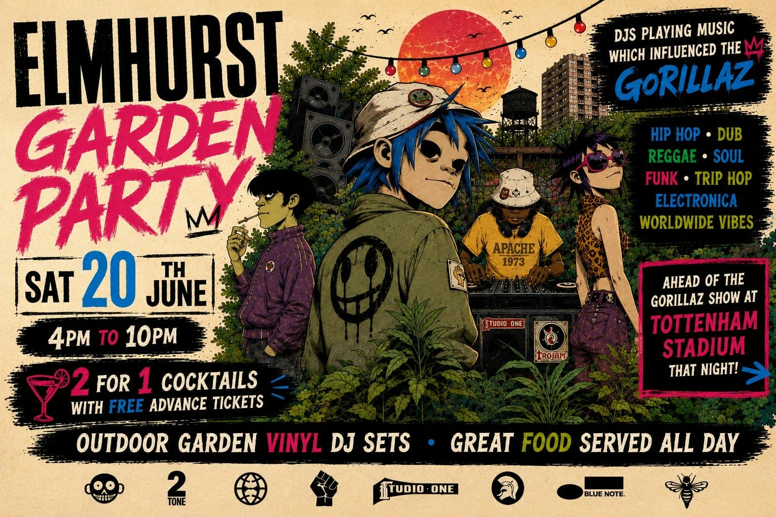 Elmhurst Garden Party: The Influences of Gorillaz