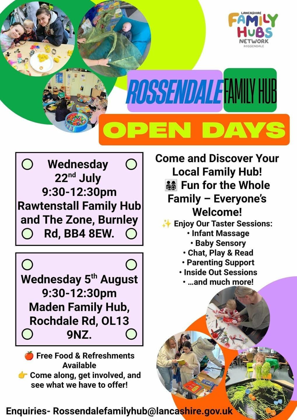 Rossendale Family Hub Open Day