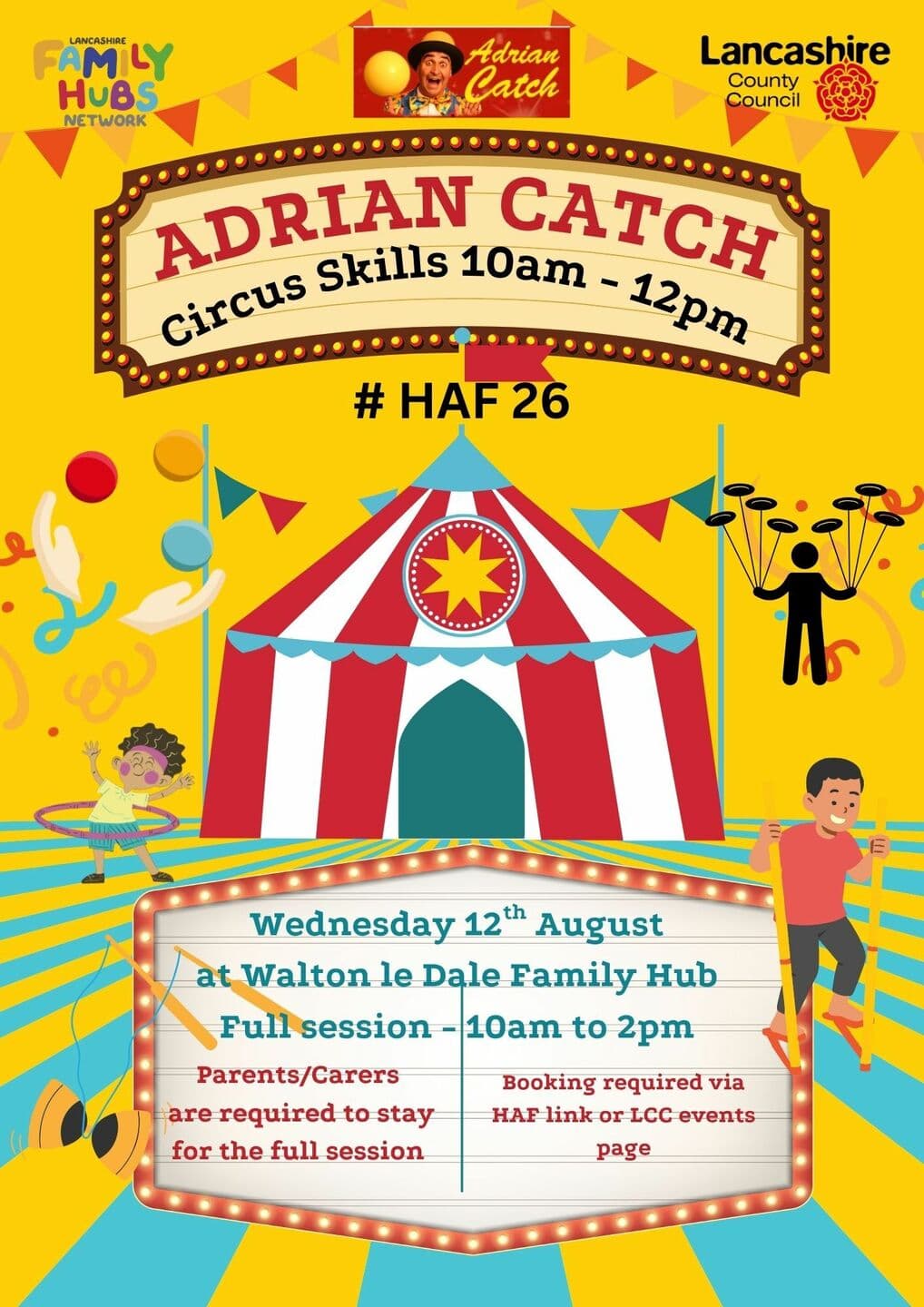 Haf Event - Adrian Catch - Circus Skills