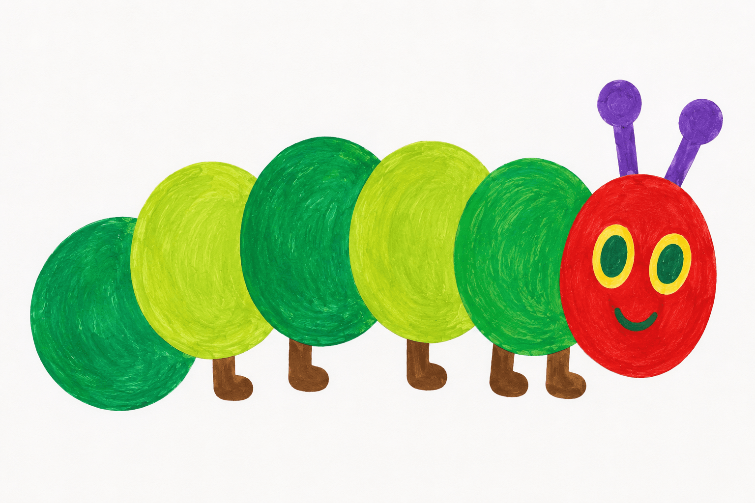 Under 5s Very Hungry Caterpillar Craft