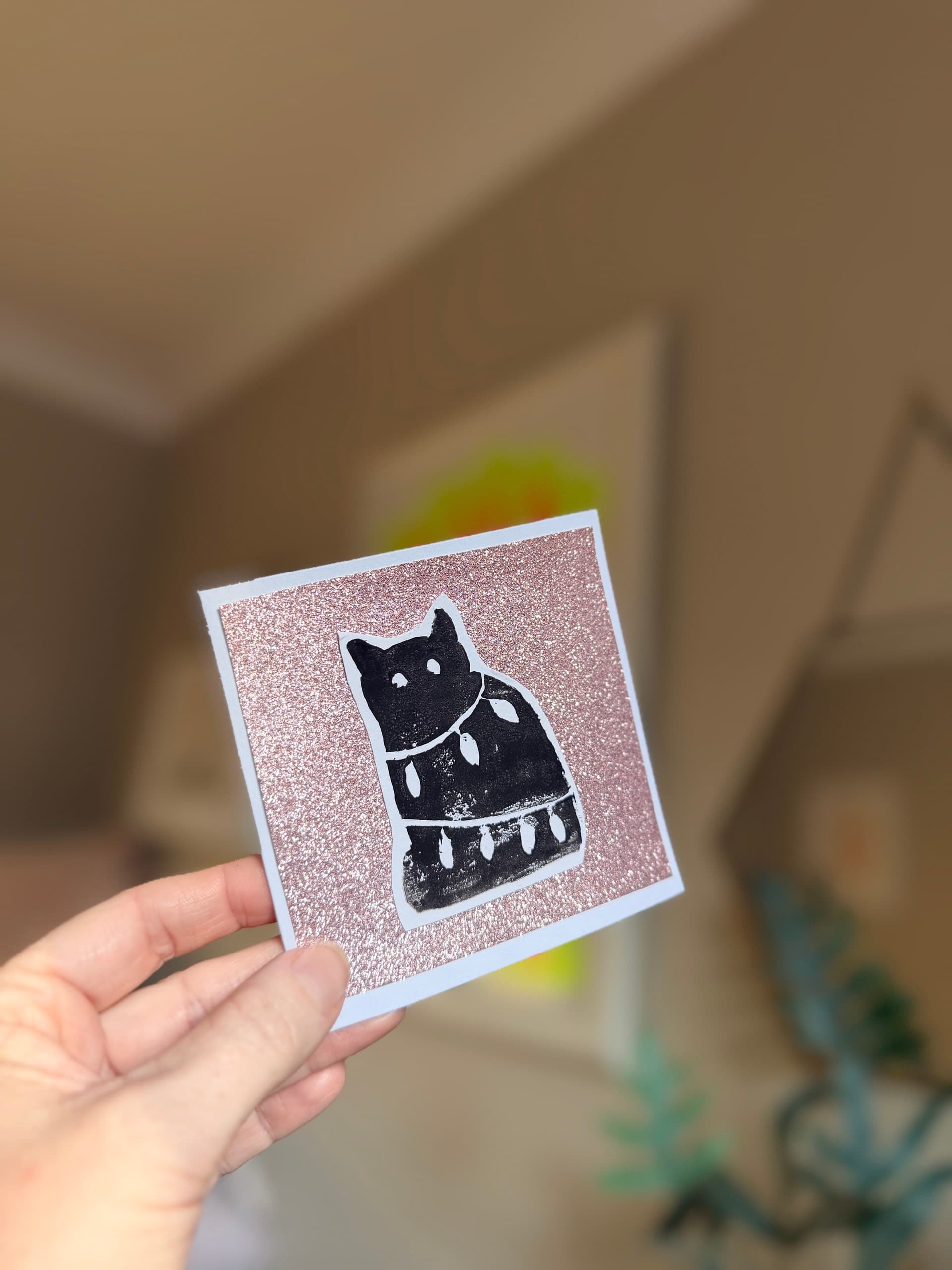 Lino Print Christmas Cards