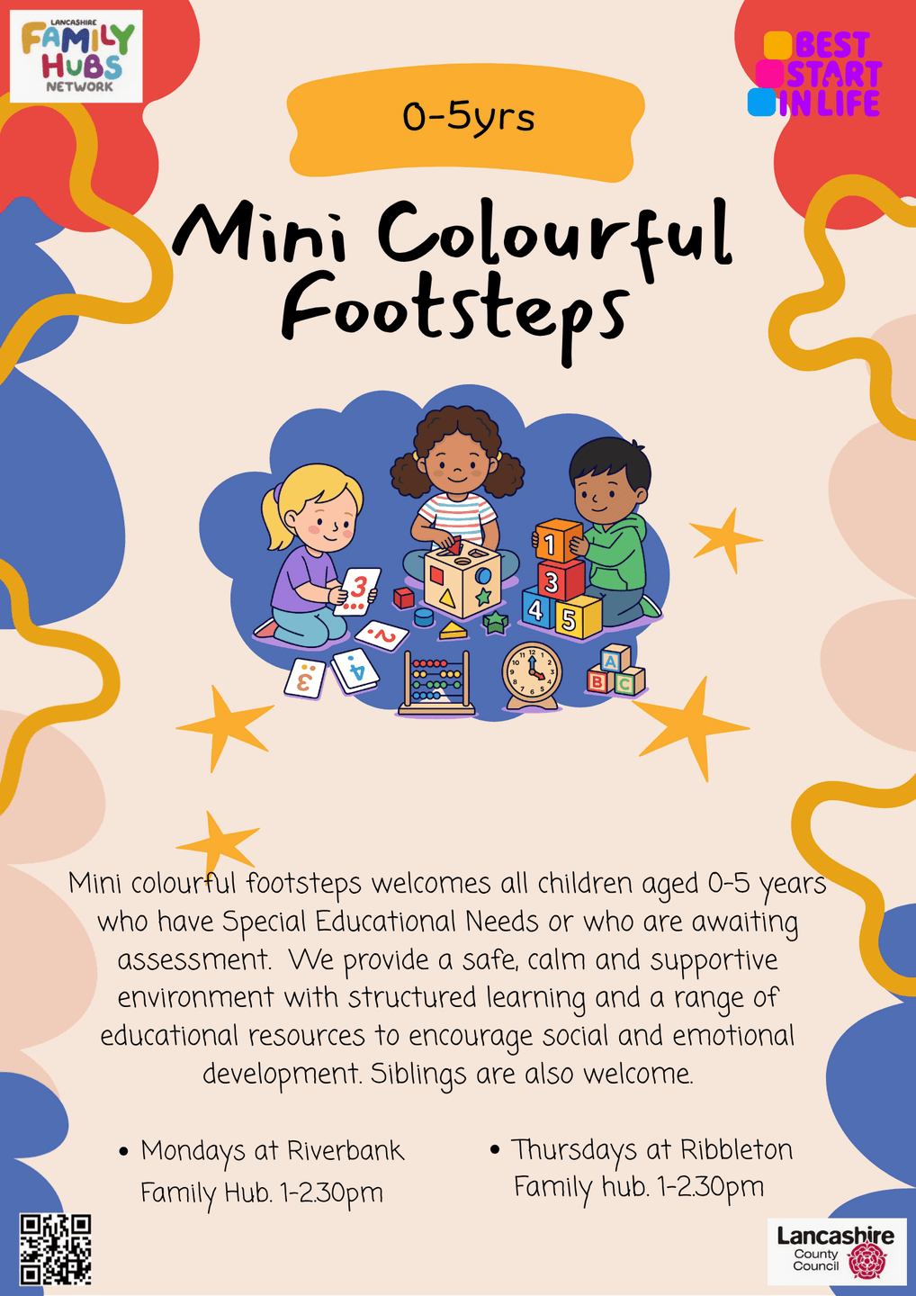 Mini Colourful Footsteps