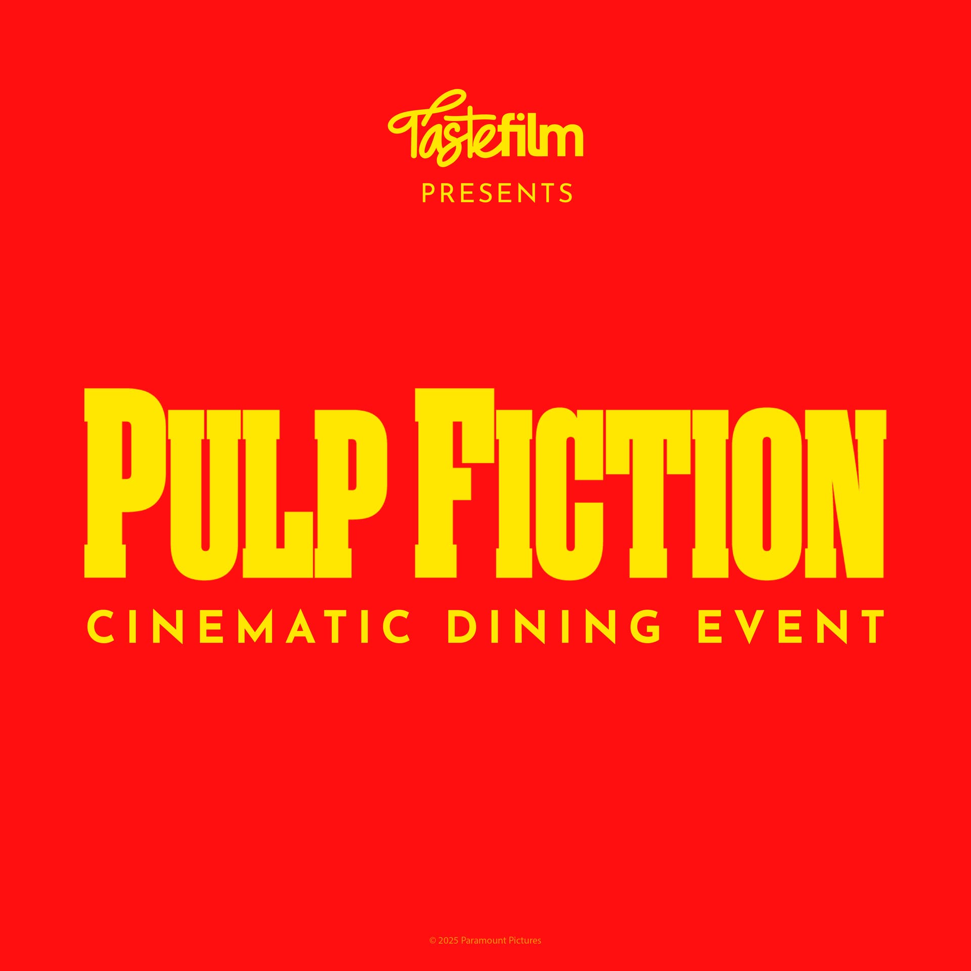 Taste Film presents: Pulp Fiction