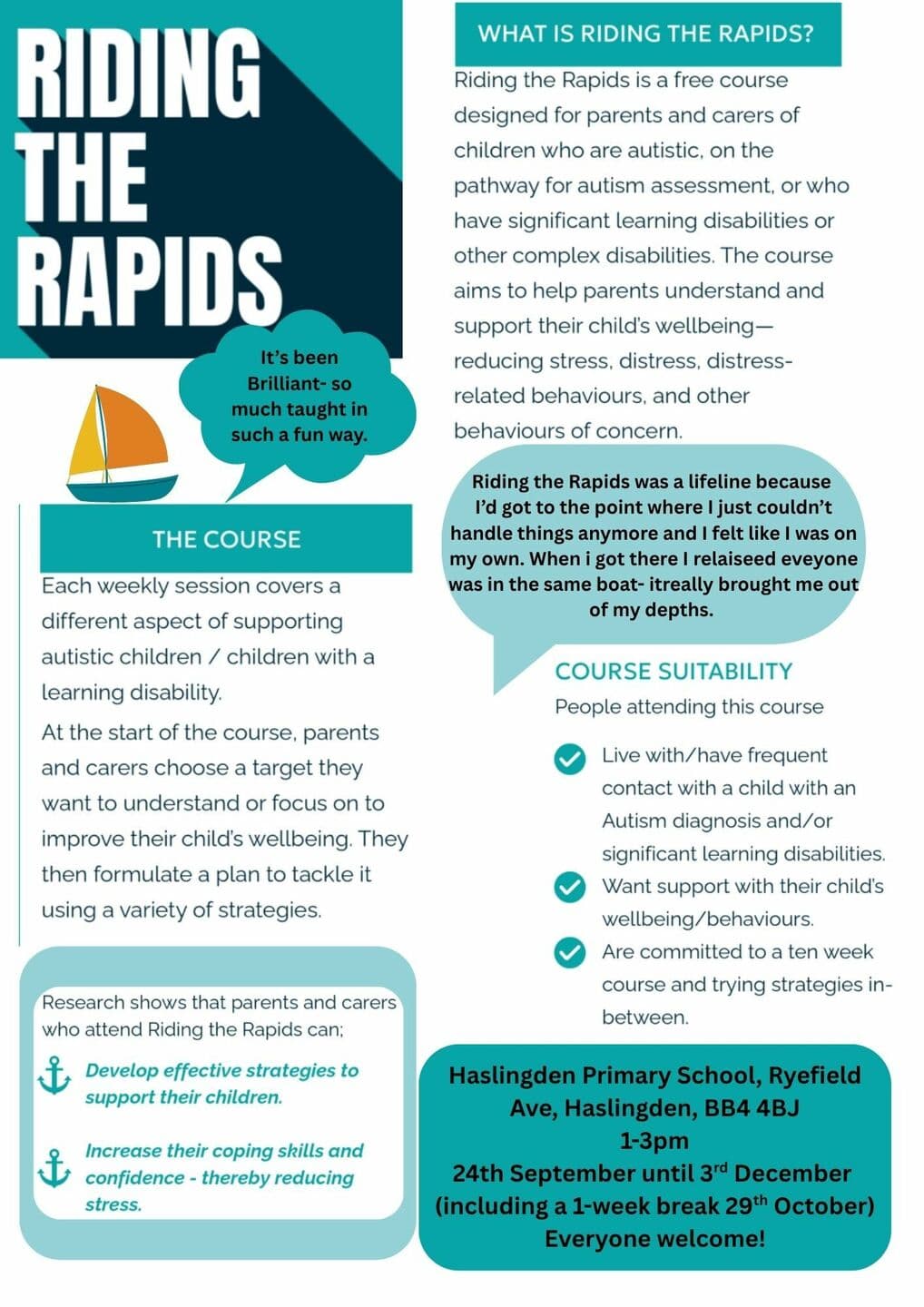 Riding the Rapids- SEND Parenting Course!