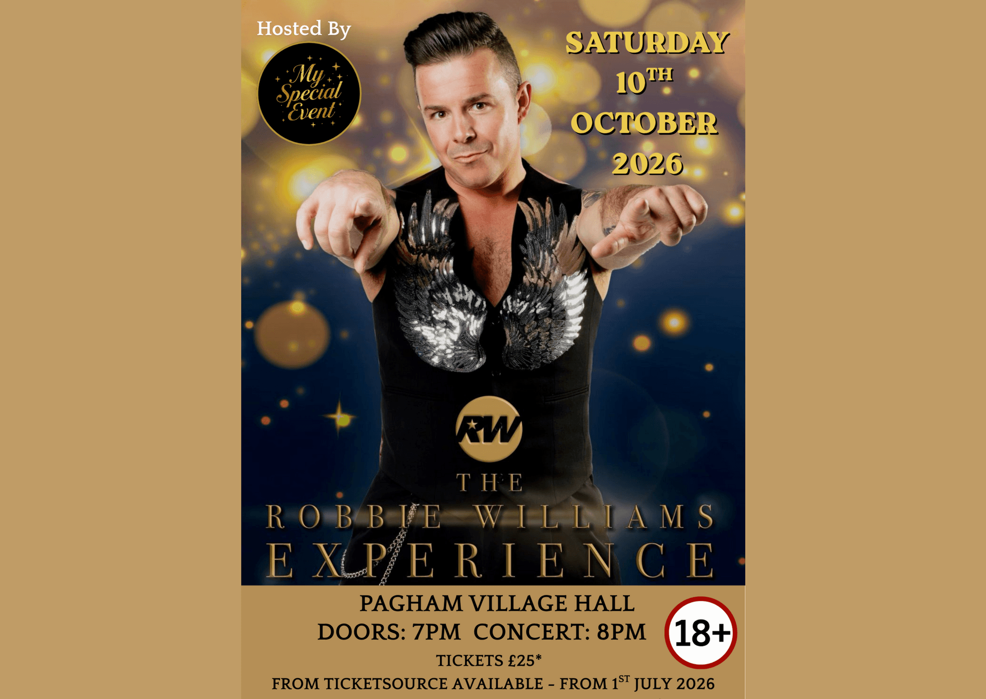 An Evening with The Robbie Williams Experience - A Tribute by Marc Dillon