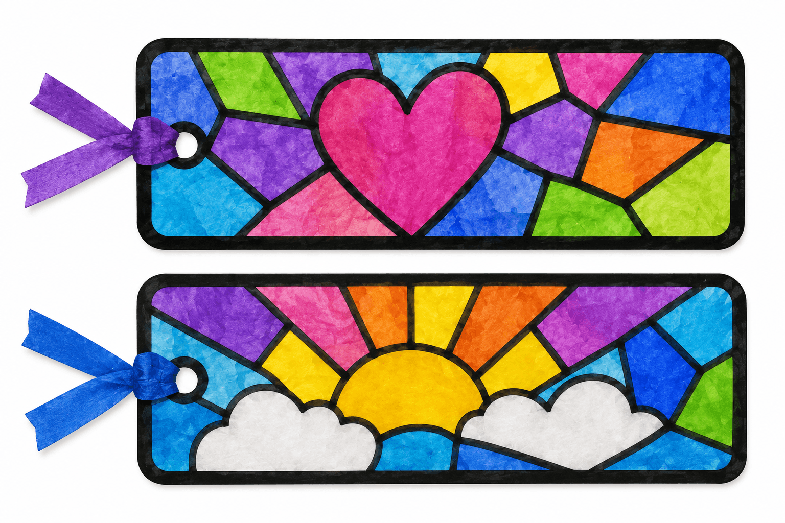 Stained Glass Bookmarks Craft