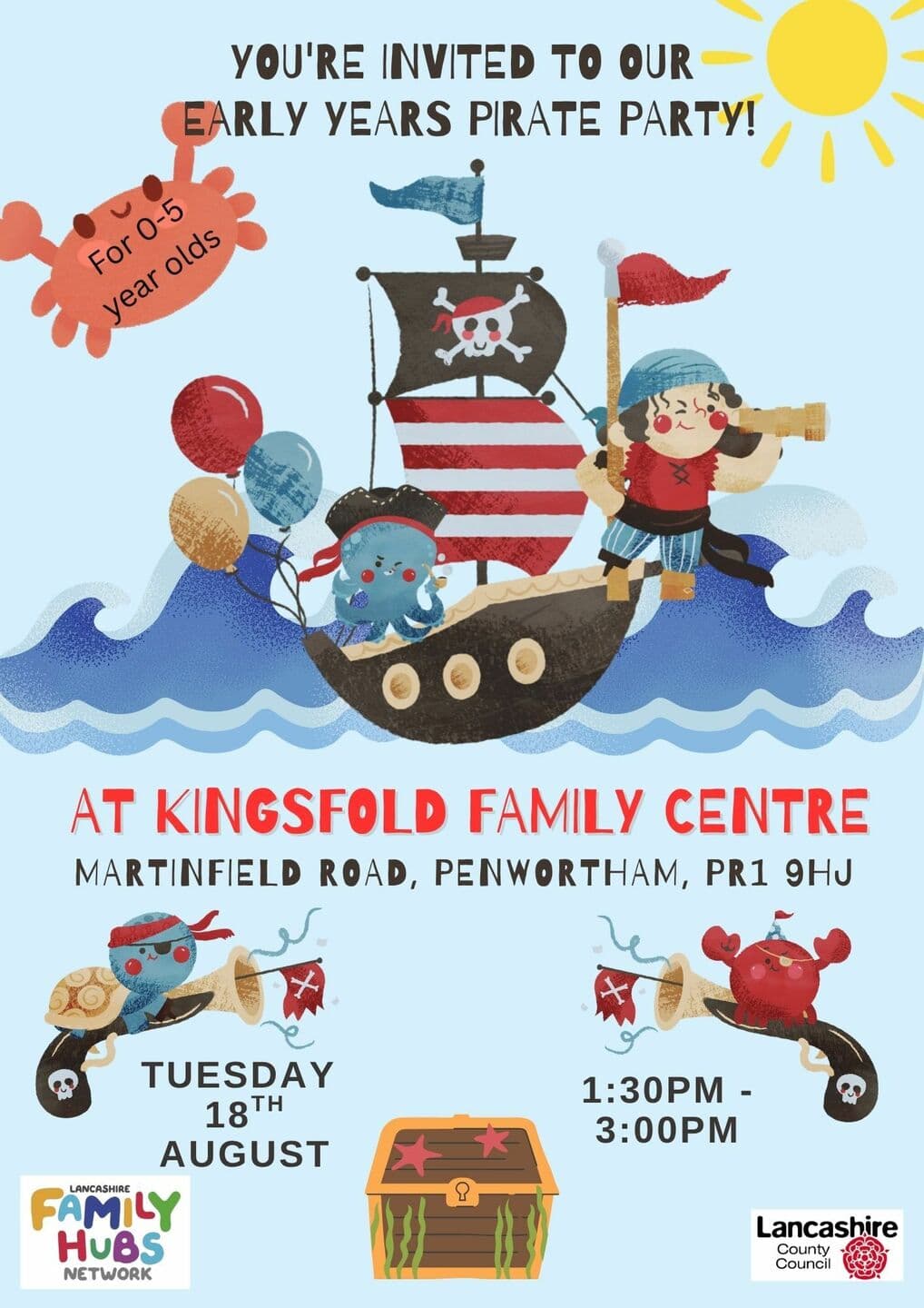 Early Years Pirate Party for 0-5 year olds