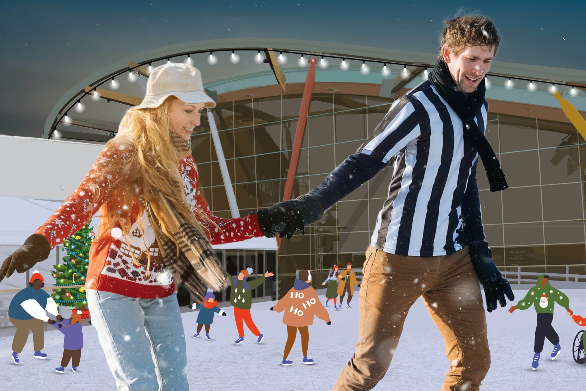 Toon Tunes on Ice - Newcastle's Outdoor Ice Rink